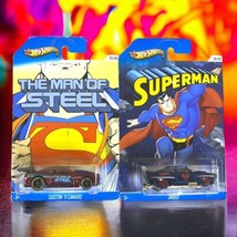 Hot Wheels Superman Series 2011 DieCast Lot Custom ‘11 Camaro #3/6 &amp; Jaded #6/6 - £8.93 GBP