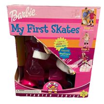 Vintage FISHER PRICE BARBIE 2003 My First Skates Grow With Me Roller Skates - $38.58