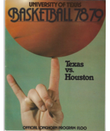 1978-1979 TEXAS LONGHORNS BASKETBALL PROGRAM vs. Houston Cougars - ABE L... - $22.49