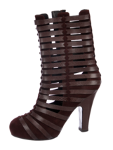 NWOB BOTTEGA VENETA Brown Cage Boots SZ 36.5 Made in Italy - $321.75