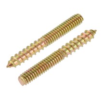 uxcell 1/4-20x2&quot; Hanger Bolts Double Head Dowel Screw for Wood Furniture 20pcs - £14.93 GBP