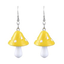 2021 New Simple and Sweet 6 Colors Mushroom Ladies Earrings Simulation Earrings  - £6.65 GBP