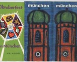 Munchen Germany &amp; Octoberfest in Munchen 1959 Brochures Munich  - £18.68 GBP