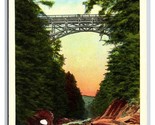 Quechee Gulf Bridge Dewey&#39;s Mills Vermont VT UNP WB Postcard U8 - $2.07