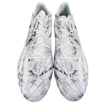 Adidas Mens Adizero Kevlar Football Cleats White Size 18 Low Top Molded Shoe  - $84.27