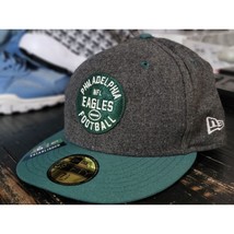 New Era Philadelphia Eagles 1933 Grey Wool Fitted Hat Men 7 1/2 - $32.00
