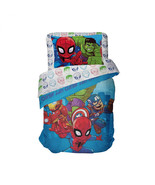 Avengers Amigos 4-Piece Toddler Bed Set Blue - £45.33 GBP