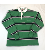 Barbarian York College Green Striped Long Sleeve Rugby Shirt Adult Size ... - $39.59