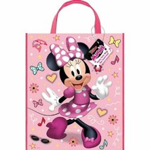 Iconic Minnie Mouse Loot Favors Party Tote Bag 13&quot; x 11&quot; - £2.15 GBP