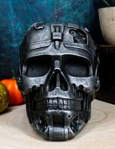 Independence Day Terminator Cyborg Skull Jewelry Utility Box Figurine Cybernetic - £27.96 GBP