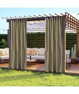 54&quot;X84&quot; Outdoor Curtain Panel Tab Top Drape Uv30+ Patio Pergola Garden 2... - £43.11 GBP