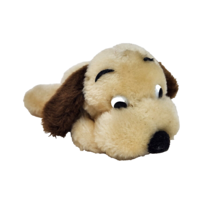 6&quot; Vintage 1973 Dakin Drooper Tan Creme Puppy Dog Stuffed Animal Plush Toy - £27.84 GBP