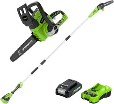 Greenworks 40V 16-inch Chainsaw with 4Ah USB Battery (Power Bank) and Standard - £225.05 GBP