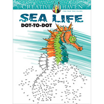 Dover Publications-Creative Haven: Sea Life Dot To Dot - £14.80 GBP