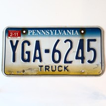 2011 United States Pennsylvania Base Truck License Plate YGA-6245 - £19.81 GBP