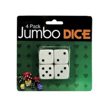 4-Pack Jumbo Dice - £4.80 GBP