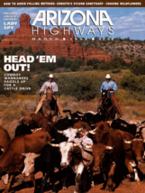 1996 March Arizona Highways Rock Art Casa Grande Cowboy Sonita Creek Sanctuary - £20.33 GBP