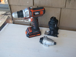 Black and Decker Matrix 20v max. Power Unit with Drill, Jig Saw &amp; Impact. Used. - £86.92 GBP