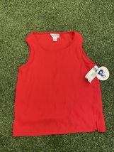Womens Pendleton Tank Top Red New With Tags 100% Polyester Sleevless Siz... - $18.13