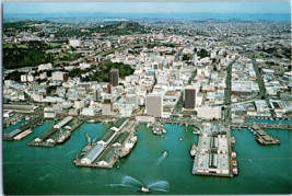 Auckland City Aerial View of the Waterfront and City Center New Zealand Postcard - £5.22 GBP