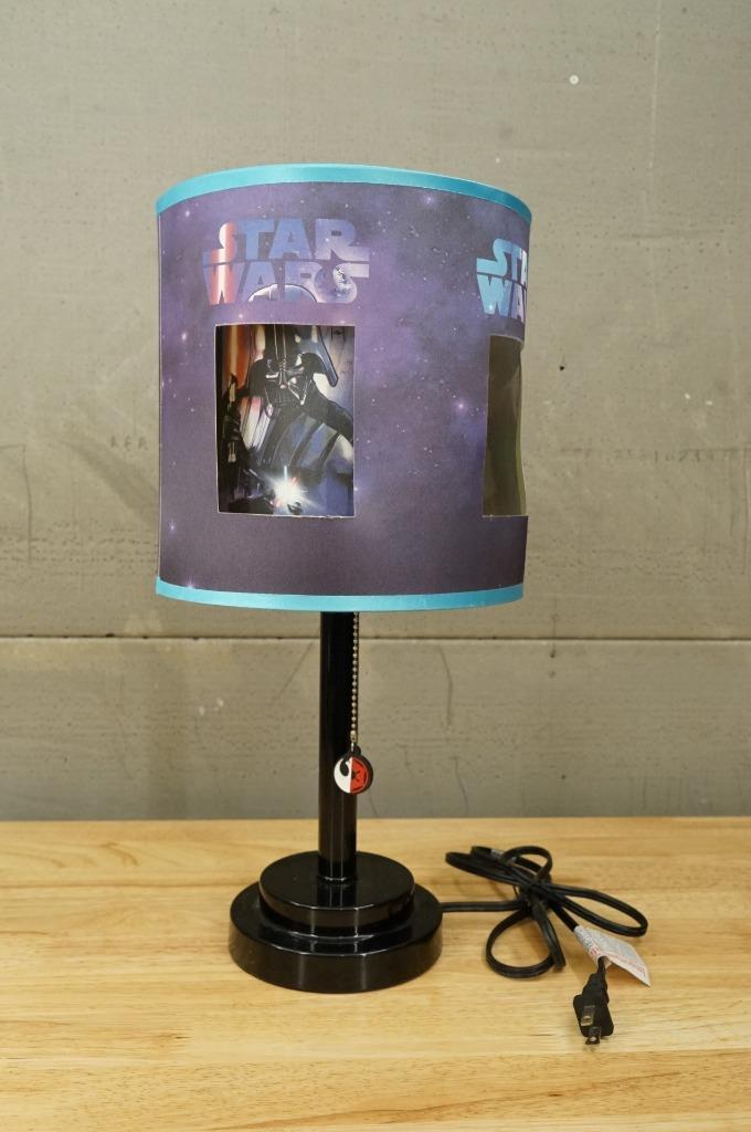 Primary image for Disney Star Wars Darth Vader Yoda Storm Troopers Double Shade Die Cut Table Lamp