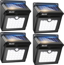 Baxia Technology Solar Outdoor Lights Wireless Security Motion, 400Lm,4 Packs - £33.64 GBP