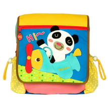 [Hi Panda] Embroidered Applique Kids Fabric Art School Backpack / Outdoor Bac... - £27.07 GBP