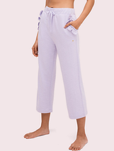 KATE SPADE Scallop Ruffle Crop Sweatpant Frozen Lilac ( M ) - £109.04 GBP