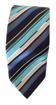 Alexander Julian Colours Men&#39;s Necktie Multicolor Classic Style Polyester Stripe - $11.88