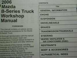 2006 Mazda B-Series Truck Service Repair Shop Workshop Manual Set W EWD OEM - $60.09