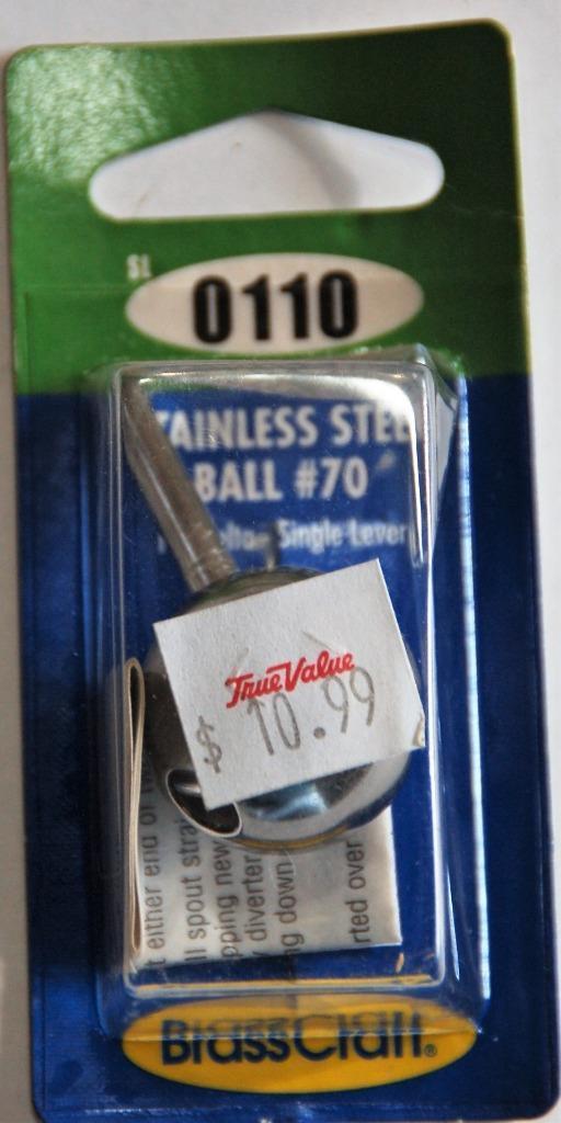 Brasscraft SL0110 Stainless Steel Ball #70 For Delta Single Lever Faucet Inv P01 - $9.99