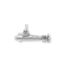 Sterling Silver 3D Submarine Charm for Charm Bracelet or Necklace - £19.98 GBP