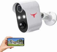 Battery-Operated Wireless Camera For Outdoor Security; Ideal For Both In... - $39.95