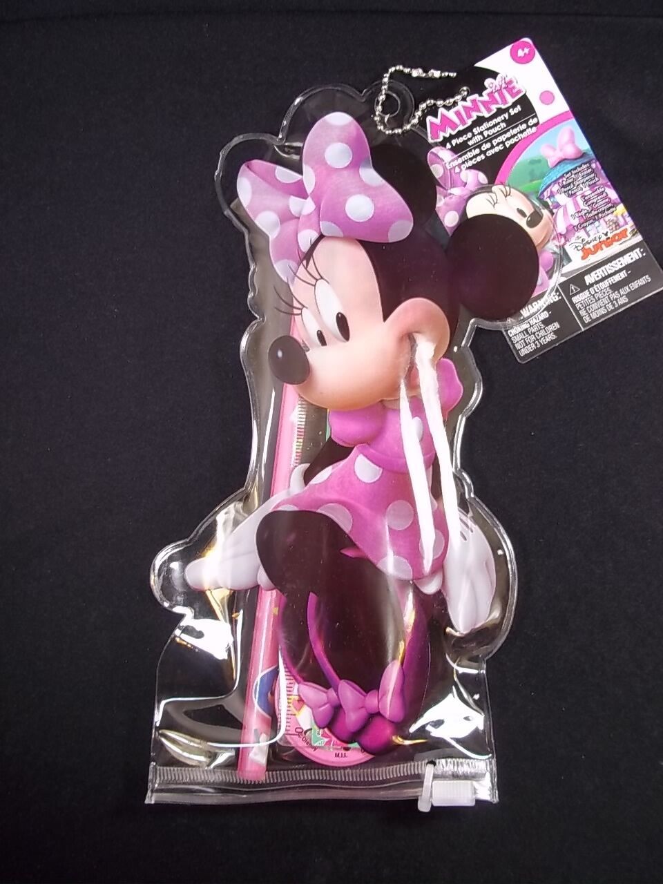 Disney Junior Minnie Mouse 4 piece stationery set in zip pouch NEW - $4.50