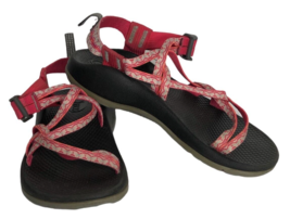 Chaco Sandals Girls 4 Pink Biege ZX/1 Ecotread Outdoor Hiking Sport Shoe Strappy - £28.32 GBP