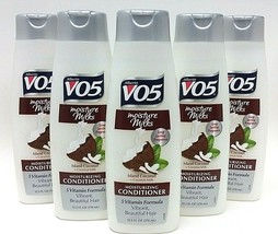 (5) VO5 Island Coconut 5_Vitamin Formula Moisture Milks Conditioner 12.5 Oz Ea - £26.18 GBP