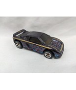 Hot Wheels 1990 Black With Pink Blue Splatters Toy Car 2 3/4&quot; - $15.84