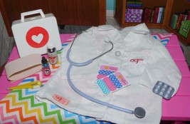 18&quot; Doll Medical Supplies Jacket Kit Stethoscop fit Our Generation Ameri... - $23.75