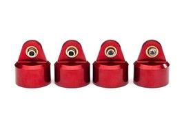 Traxxas Red Aluminum Shock Caps 8964r - £73.71 GBP