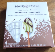 Hair Food - Shea Butter &amp; Pear Color Repair Concentrate - 4 Treatments Per Box - £5.77 GBP