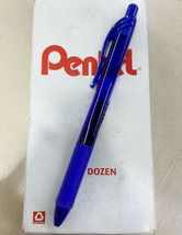 NEW Pentel EnerGel-X 12-Pack Retractable Gel Pens 1mm Metal Tip Blue Ink... - $19.75