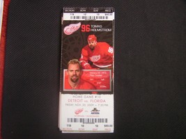 NHL 2009-10 Detroit Red Wings Ticket Stub Vs Florida 11-20-09 - $2.96