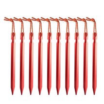 10Pcs/lot 18cm Aluminum Alloy Yard Canopy Tent Pegs Garden Stakes Ground Nail He - £94.71 GBP