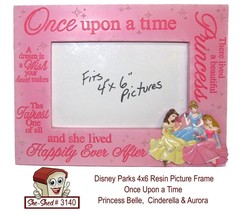 Disney Once Upon a Time Princess Belle, Cinderella, Aurora  3D Resin Photo Frame - £7.82 GBP