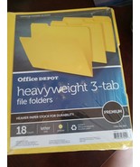 Office Depot Heavyweight 3-tab File Folder 18count - €13,75 EUR