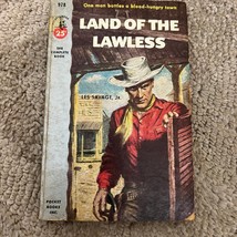 Land of the Lawless Western Paperback Book by Les Savage Jr. Pocket Book 1953 - £9.55 GBP