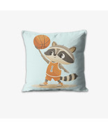 Rico the Point Guard Raccoon Pillow by Dancing Littles Jungle - $870.29 MXN+