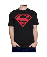 Superboy Red Symbol T-Shirt Black - £21.21 GBP+