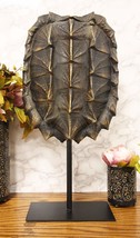 Ebros Large Alligator Snapping Turtle Shell Sculpture On Metal Mount 20.5&quot;H - £68.42 GBP