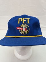 Vintage Pet Dairy Emb Logo Mens Royal Blue Adjustable Strapback Cap Hat - $7.12